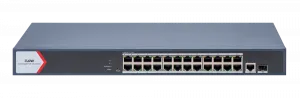 iFLOW F-SW-EM626POE-VM ����������� ��� ���������� 24 x Gigabit PoE ������, 1 x Gigabit Uplink ����, 1 x SFP ����, ������ ��� 370 ��.