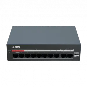 iFlow F-SW-EU210MPOE-V/L PoE ����������, 8 ������ PoE+2 ����� Uplink, 10/100Base-TX, ������ PoE 60 ��.