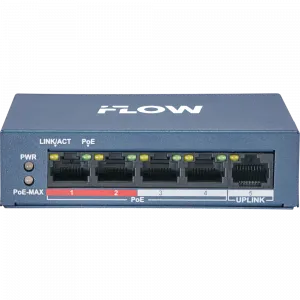 iFLOW F-SW-EU205POE-V/L PoE ����������, 4 ����� PoE+2 ����� Uplink, 10/100Base-TX, ������ PoE 35 ��.