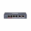 iFLOW F-SW-EU206POE-V/L PoE ����������, 4 ����� PoE+2 ����� Uplink, 10/100Base-TX, ������ PoE 35 ��.