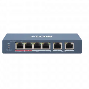 iFLOW F-SW-EU206HPOE-V PoE ����������, 4 ����� PoE+2 ����� Uplink, 10/100Base-TX, ������ PoE 60 ��.