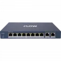 iFLOW F-SW-EM610POE-VM/L ����������� 8 ������ 10/100/1000Mbps PoE + 2 ����� Uplink 10/100/1000Mbps, ������ PoE 60��