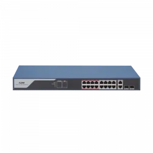 iFLOW F-SW-EM418POE-VM PoE ����������, 16 ������ PoE 2 ����� 10/100Base-T�+2 ����� Uplink, 10/100/1000Base-T, 2 ���� 1000Base-X SFP ������ PoE 230 ��.