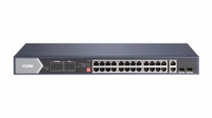 iFlow F-SW-EU628HPOE-V ����������� PoE ����������, 24 ����� PoE 10/100/1000G+2 ����� Uplink, 10/100/1000G, 2 ����� SFP 1000G ������ PoE 370 ��.
