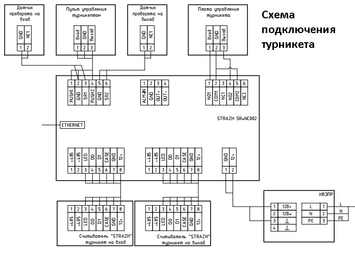 Схема подключения ск 01